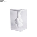 Axyaa Suspended Clouds Vase with Artificial Flowers Decor for Desk Display