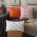 Axyaa Ghost Plush Pillow Covers 18x18 Inch for Sofa Chair - Soft Faux Fur Wool