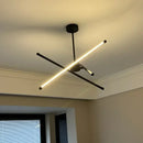 Axyaa Modern Line LED Chandelier Pendant Lights for Living Dining Study Bedroom