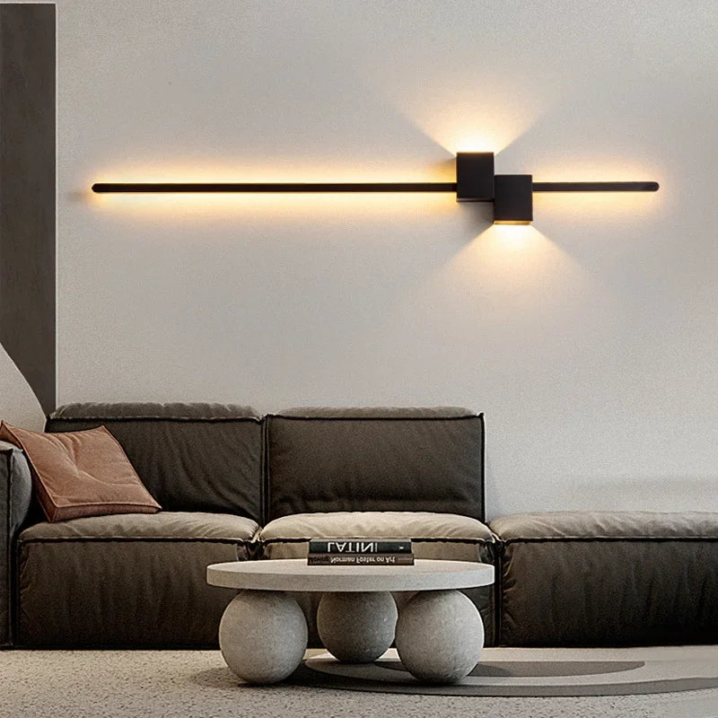 Axyaa Modern LED Wall Lamp in Black, White, or Gold