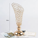 Axyaa Crystal Candle Holder Set - European Vintage Style Glass Stand