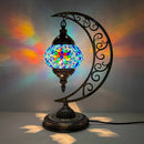 Axyaa Vintage Art Deco Mosaic Glass Table Lamp