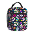 Axyaa Day of The Dead Insulated Lunch Bag - Portable Thermal Lunch Tote