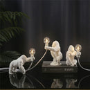 Axya Nordic King Kong Resin Floor Lamp - Modern Living Room Decor