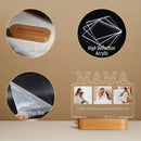 Axyaa Personalized Photo Acrylic Night Light with Message - Unique Gift for Mom