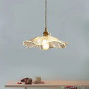 Axyaa Glass Flower Pendant Light - Nordic Retro Design for Various Spaces