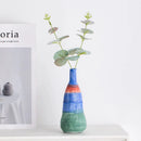 Axyaa Ceramic Coarse Pottery Vase with Gradient Colors for Stylish Flower Arrangement