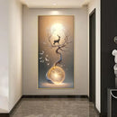 Axyaa Abstract Heavy Texture Painting Wall Lamp for Modern Home Decor