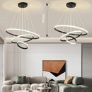 Axyaa Nordic LED Ceiling Chandelier for Living Dining Room Lighting