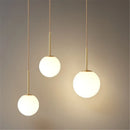 Axya Glass Ball Pendant Lights - Modern LED Home Fixture for Living Room, Bedroom, Dining Area