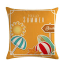 Axyaa Printed Linen Pillowcase 45*45cm for Sofa Chair Decoration