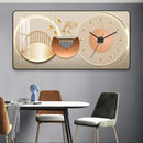 Axya Living Room Clock Decorative Painting - Mute Clock Hanging Art