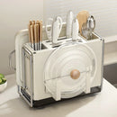 Axyaa Wall-mount Knife and Cutting Board Storage Rack