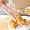 Axyaa Silicone Toast Tongs - Non-slip Cooking Clip Clamp BBQ Salad Tools