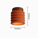 Axyaa Retro Industrial Ceiling & Wall Light: Coral Red, LED, AC85-265V.