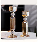 Axyaa Crystal Candlestick Nordic Light Luxury for Dining Table and Wedding Party
