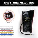 Axyaa LED Tail Lamps for Isuzu D-Max Pickup 2012-2019 - Rear Driving Reverse Turn Signal Brake Lights
