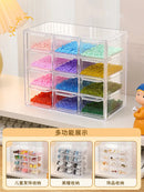 Axyaa Beads Storage Box Drawer for DIY Jewelry & Nail Art - Transparent & Handy