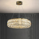 Axyaa Luxury Crystal Chandelier Pendant Light for Living and Dining Room