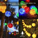 Axyaa Solar Lantern String Lights: Waterproof Fairy Garden Decor for Christmas Wedding Party