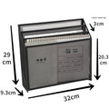 Axyaa Mesh Desktop Organizer, Metal Vertical File Storage, Black, 12.5" x 3.75" x 11.5"