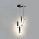 Axyaa Black Gold LED Pendant Light Chandelier for Living Room Bedroom