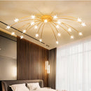 Axyaa Nordic Glass Starry Sky Ceiling Light - Modern Home Art Lighting