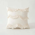 Axyaa Boho Tufted Linen Tassel Cushion Covers - Nordic Style Throw Pillow Cases