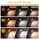 Axyaa LED Clip-on Book Light: Adjustable Brightness, Eye-Protecting, USB Rechargeable