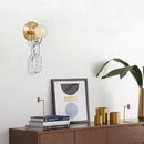 Nordic art glass chain wall lamp for restaurant and study by Axyaa.