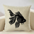 Axyaa Octopus Personality Linen Pillowcase for Marine Life Sofa Decoration