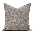 Embroidered Tufted Cushion Cover in Neutral Tones by Axyaa