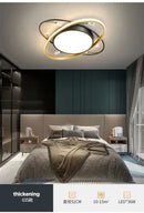 Axyaa Crystal Circle Ceiling Chandelier LED Lighting for Living Room Bedroom