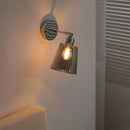 Axyaa Iron Glass LED Wall Light: Up Down Rotate Interior Lighting Stair Lampara Pared