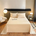 Axyaa Crystal Velvet Flat Sheet, Warm Solid Color Bed Linen, Multi Size Bedspreads Soft