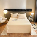 Axyaa Crystal Velvet Flat Sheet, Warm Solid Color Bed Linen, Multi Size Bedspreads Soft
