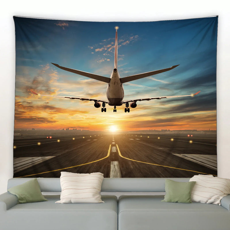 Axyaa Sunset Scenery Tapestry Wall Hanging for Home Decor