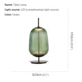 Axyaa Glass Table Lamp LED Decoration Desk Light