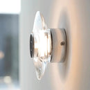 Axyaa Round Crystal LED Wall Sconce for Bedroom and Living Room
