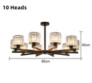 Axyaa Modern Luxury Black Gold Chandelier Pendant Lamp for Indoor Lighting