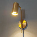 Axyaa Nordic Golden Wall Lamp: Modern Rotatable LED Indoor Reading Light