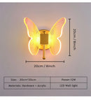 Axyaa Butterfly Acrylic LED Chandelier for Bedroom, Home Décor - Pendant Ceiling Light