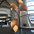 Axyaa Conch Shell Chandeliers: Creative Pendant Lights for Room Decor & LED Fixture.