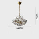 Axyaa Crystal Flower Chandelier | Luxury LED Lighting for Bedroom, Restaurant, Cloakroom