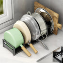 Axyaa Kitchen Pot Lid Holder Pan Organizer Cutting Board Rack Pot Cover Storage
