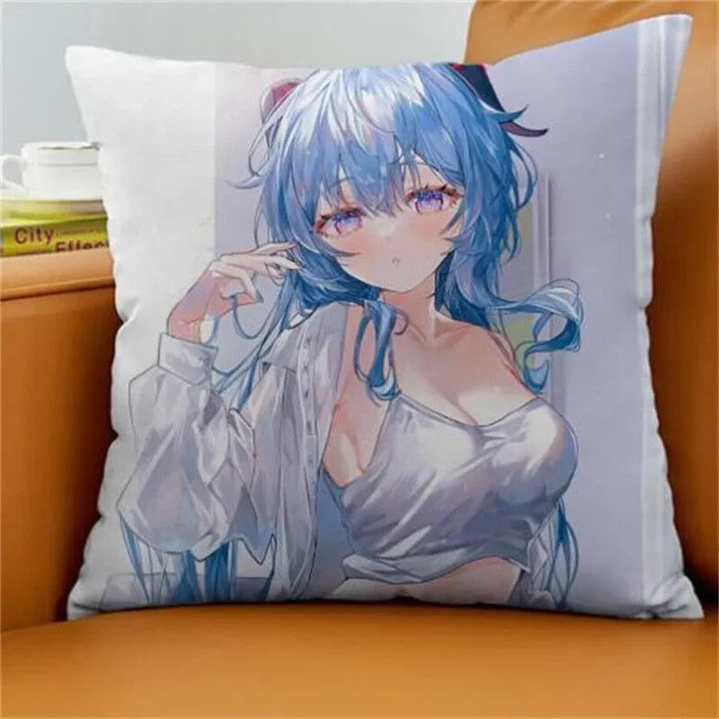 Axyaa Gan Rain Anime Cushion Cover for Stylish Home Decor