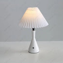Axyaa LED Pleated Lamp with Touch Control and Rechargeable USB.