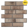 Axyaa 3D Faux Brick Wall Panel Self-adhesive Tile Sticker for Kitchen Bathroom