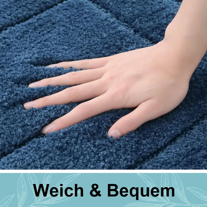 Axyaa Soft Velveteen Microfibre Bathroom Mats: Super Absorbent, Non-slip, Quick Dry Cats Home Decor Mats