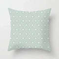 Modern Geometry Print Pillow Case for Home Decor by Axyaa - Mint Green Pillow Cover